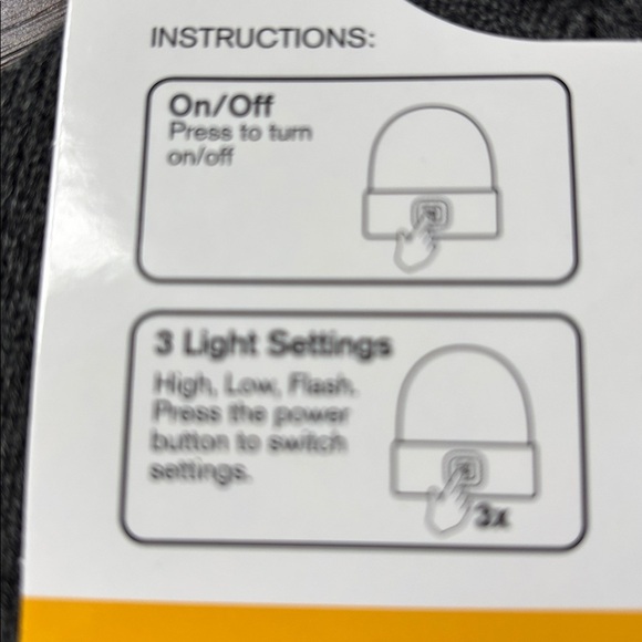Cooper Fit WorkGear,odor protect,LED beanie,3 settings,reflective,8 hours light - Picture 3 of 5
